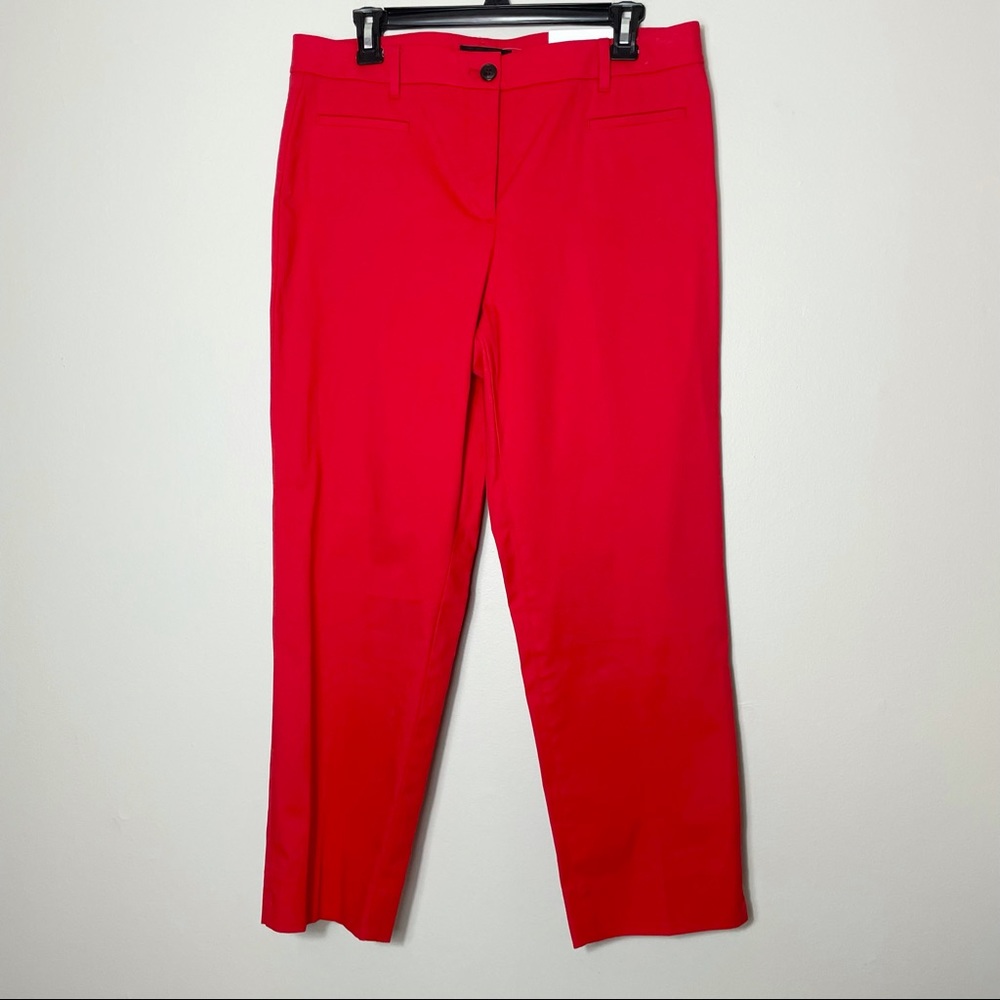 Ann Taylor Red The Crop Pants